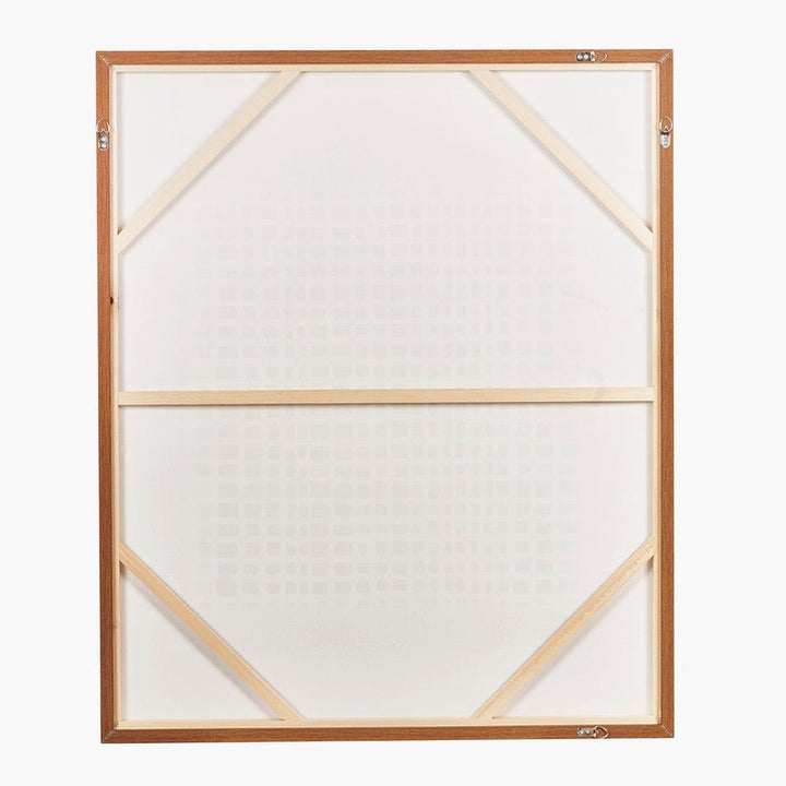 Natural Grid Design Framed Canvas8 - Duck Barn Interiors