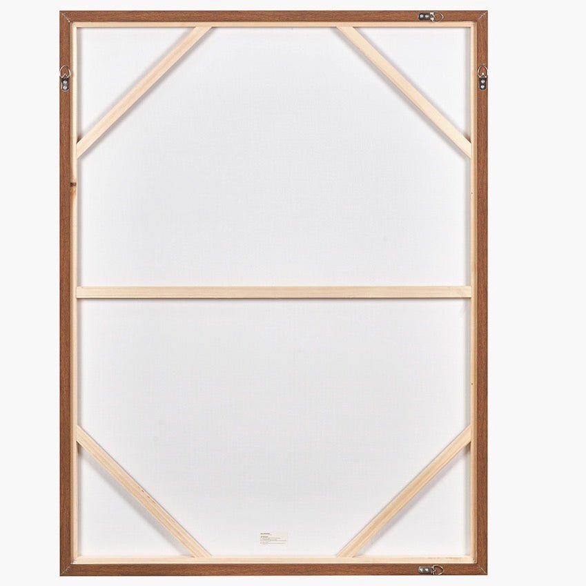 Natural Linear Design Framed Canvas - Brown9 - Duck Barn Interiors