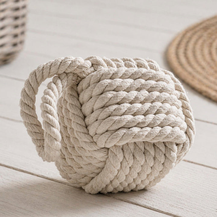 Natural Rope Doorstop1 - Duck Barn Interiors
