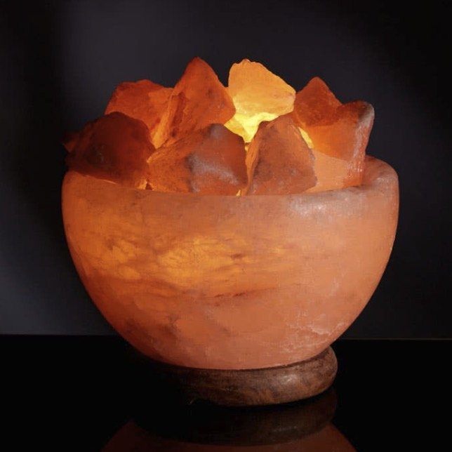 Nepal Bowl Salt Lamp2 - Duck Barn Interiors