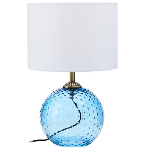 Noa Blue Glass Table Lamp