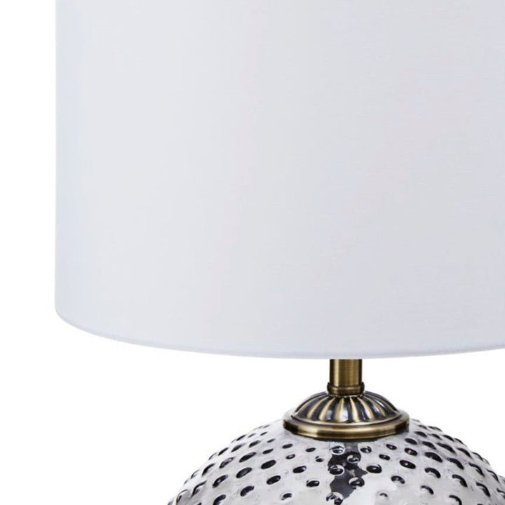 Noa Grey Glass Table Lamp4 - Duck Barn Interiors