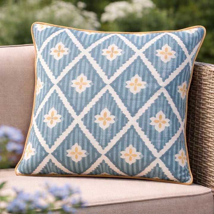 Oasis Outdoor Cushion - Blue1 - Duck Barn Interiors