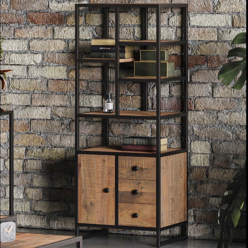 Ooki Modular Tall Unit With Doors and Shelving1 - Duck Barn Interiors