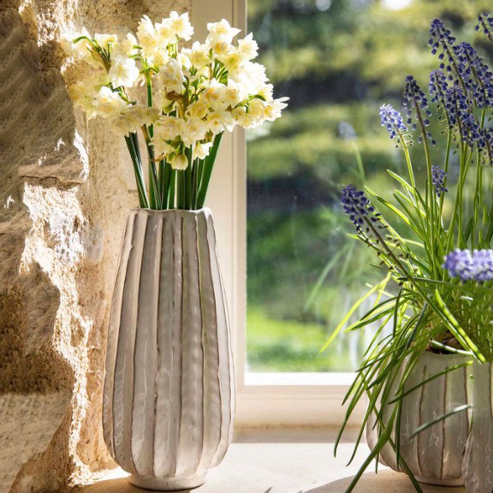 Osmington Neutral Ceramic Vase - Duck Barn Interiors