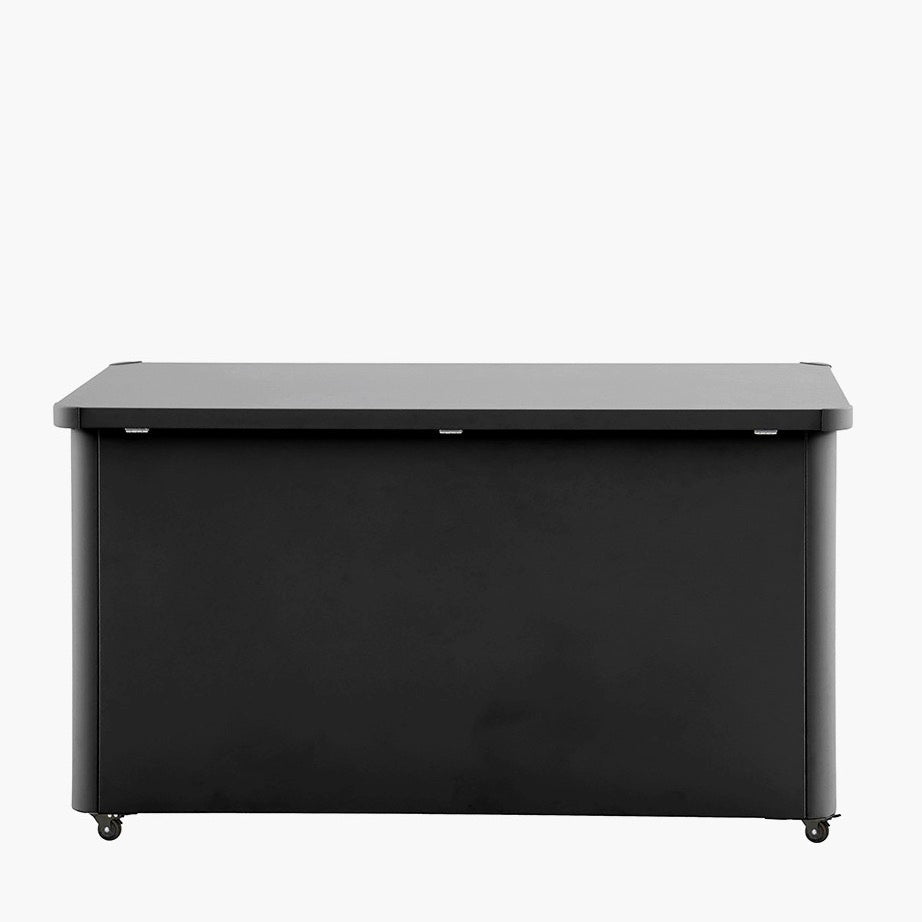 Outdoor Black Galvanised Cushion Storage Box - Large7 - Duck Barn Interiors