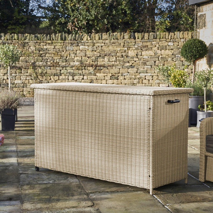 Outdoor Large Cushion Storage Box - Sandy Beige1 - Duck Barn Interiors