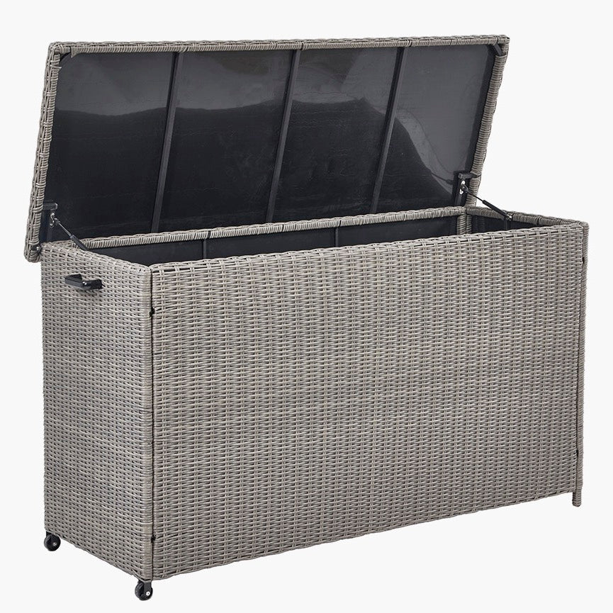 Outdoor Large Cushion Storage Box - Slate Grey3 - Duck Barn Interiors