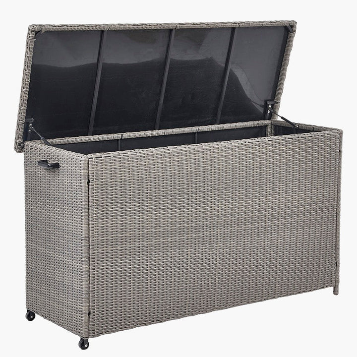 Outdoor Large Cushion Storage Box - Slate Grey3 - Duck Barn Interiors
