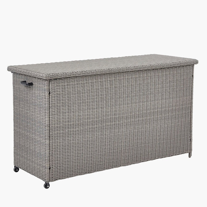 Outdoor Large Cushion Storage Box - Slate Grey5 - Duck Barn Interiors