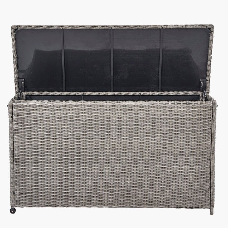 Outdoor Large Cushion Storage Box - Slate Grey7 - Duck Barn Interiors