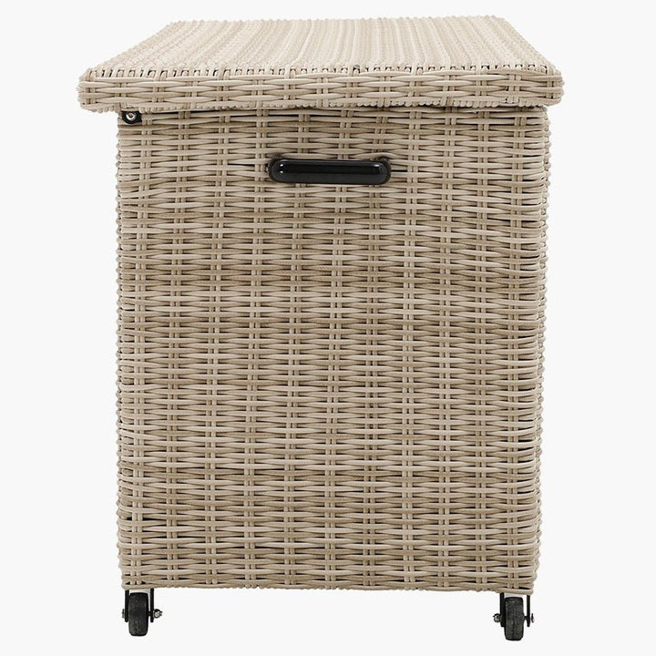 Outdoor Small Cushion Storage Box - Sandy Beige4 - Duck Barn Interiors