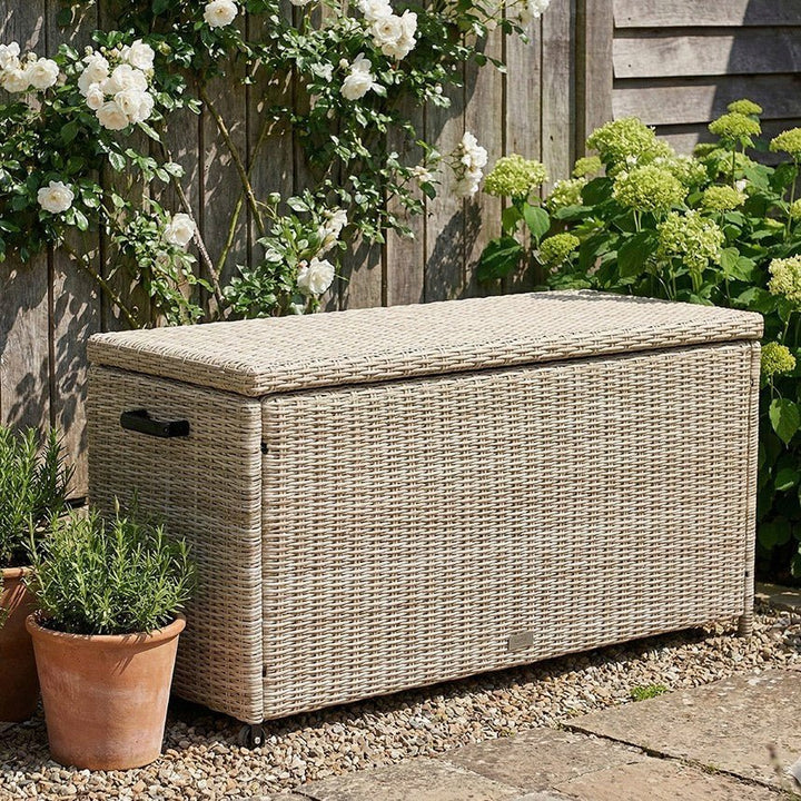 Outdoor Small Cushion Storage Box - Sandy Beige1 - Duck Barn Interiors