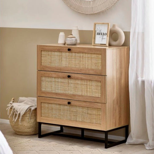 Padstow 3 Drawer Chest - Oak
