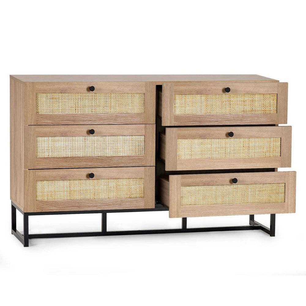 Padstow 6 Drawer Chest - Oak1 - Duck Barn Interiors