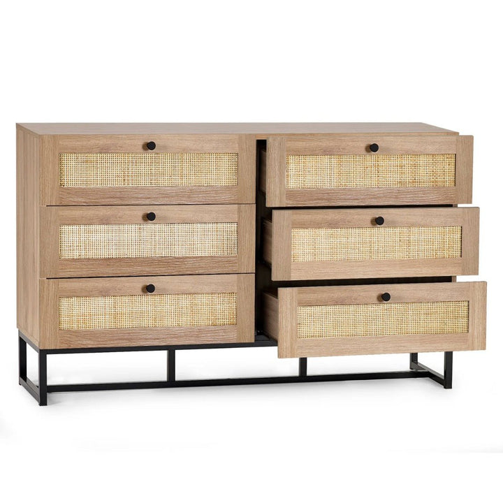 Padstow 6 Drawer Chest - Oak1 - Duck Barn Interiors