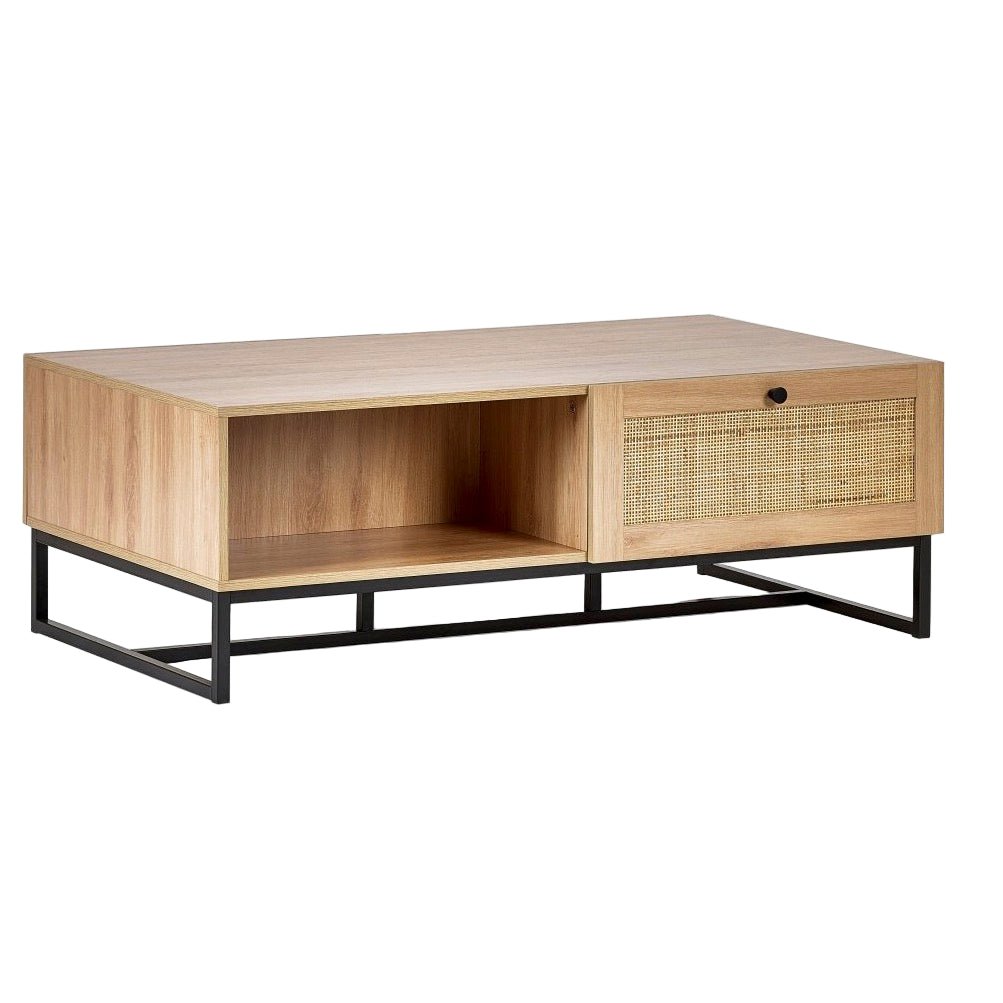 Padstow Coffee Table with 2 Drawers - Oak1 - Duck Barn Interiors