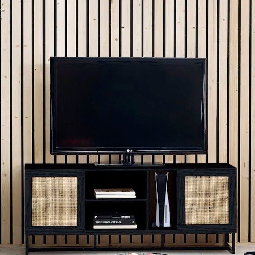 Padstow TV Unit - Black1 - Duck Barn Interiors