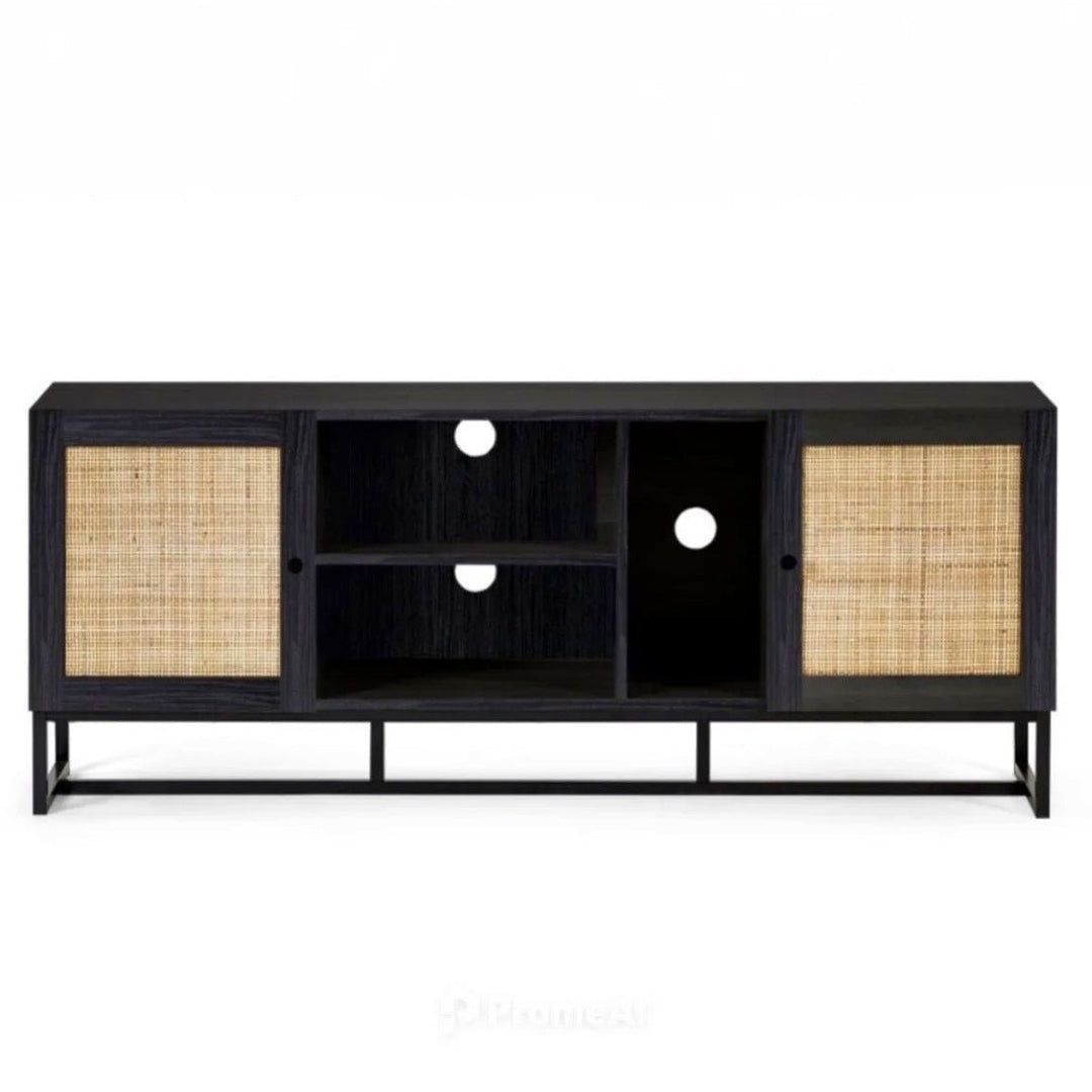 Padstow TV Unit - Black1 - Duck Barn Interiors