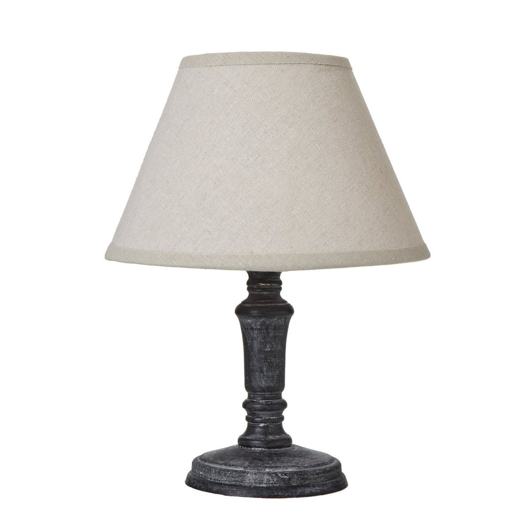 Palmyra Column Table Tamp With Linen Shade1 - Duck Barn Interiors