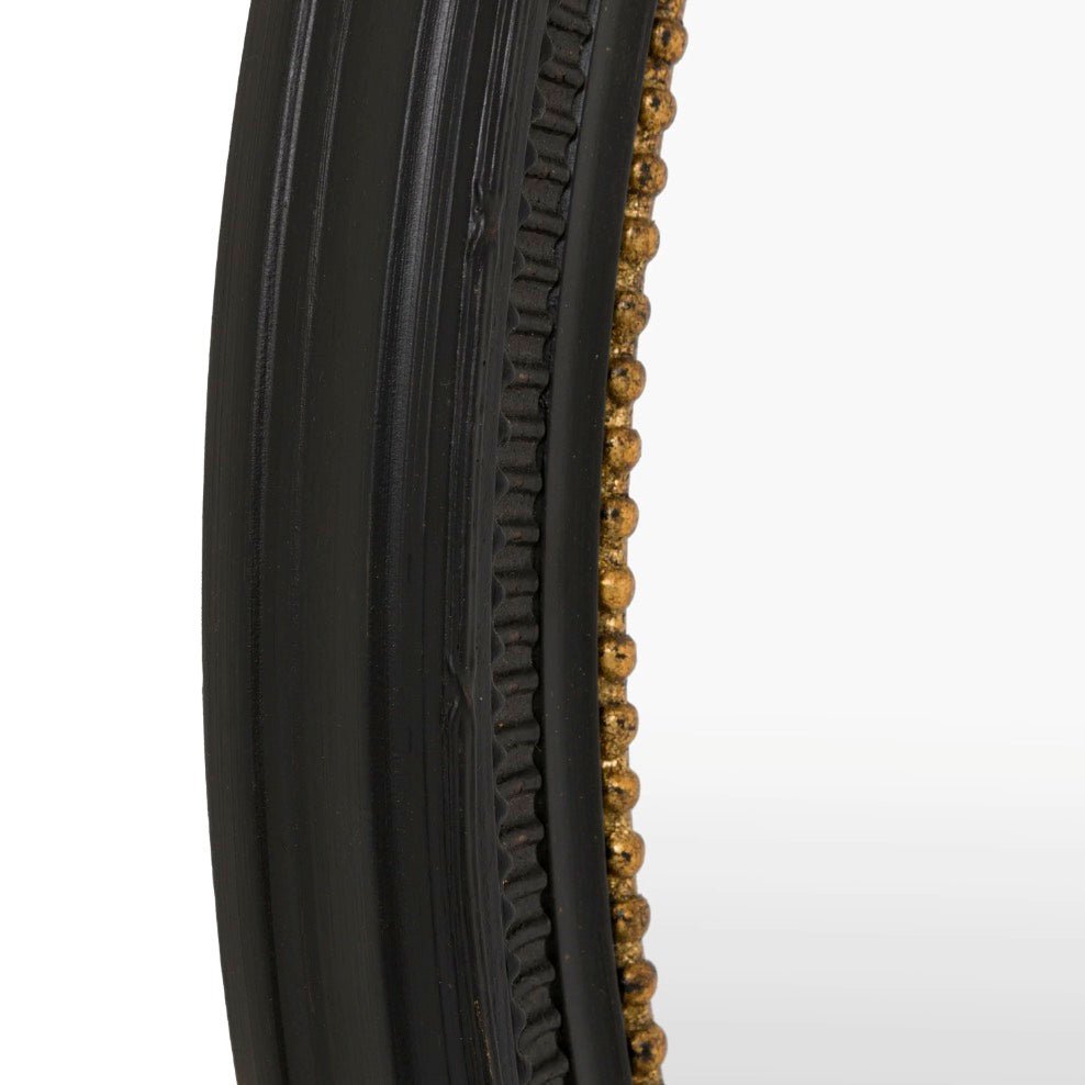 Pisa Black Round Mirror5 - Duck Barn Interiors