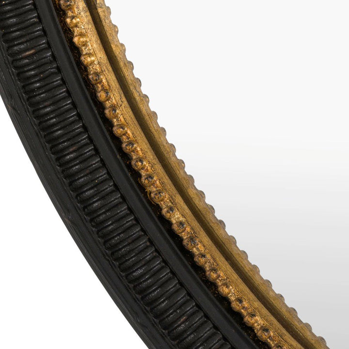 Pisa Black Round Mirror6 - Duck Barn Interiors