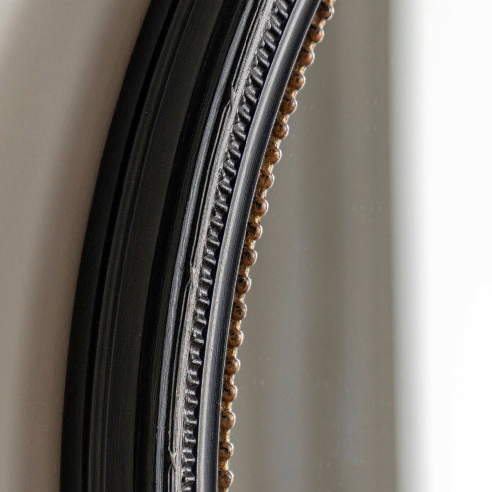 Pisa Black Round Mirror3 - Duck Barn Interiors