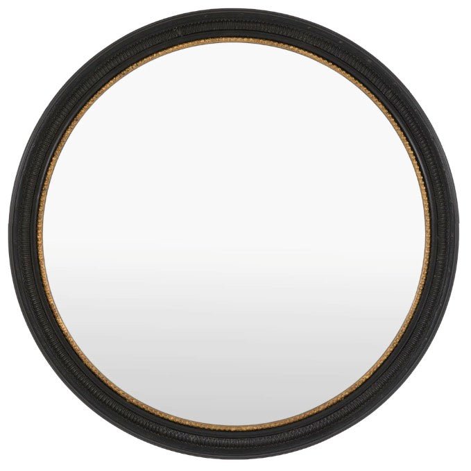 Pisa Black Round Mirror4 - Duck Barn Interiors