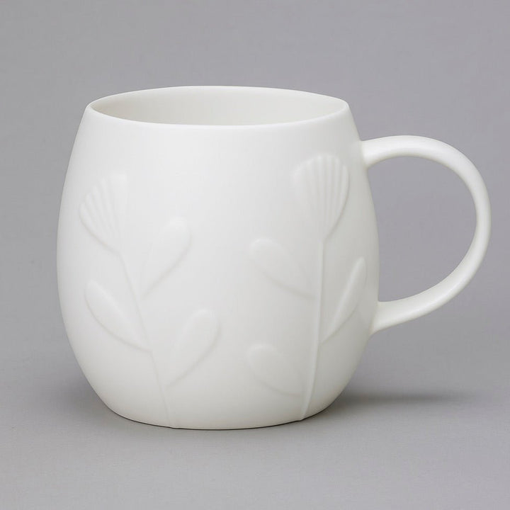 Plum Bud White Bone China Mug - Large2 - Duck Barn Interiors