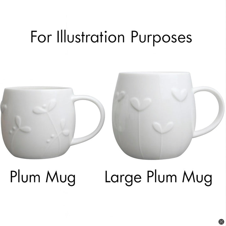 Plum Flax White Bone China Mug - Large3 - Duck Barn Interiors