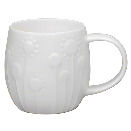 Plum Lollipop White Bone China Mug