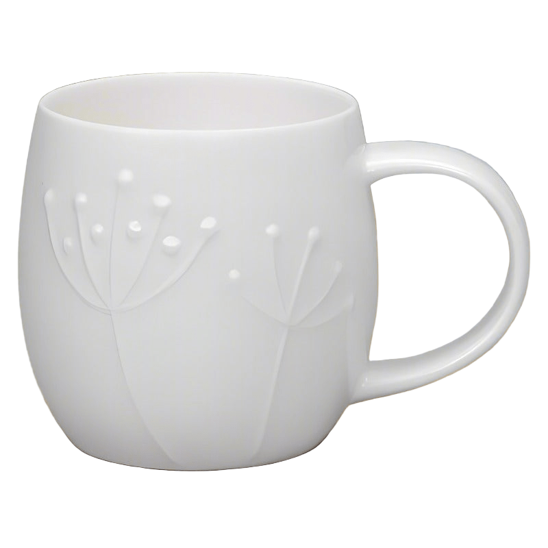 Plum Sprig White Bone China Mug1 - Duck Barn Interiors