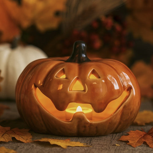 Pumpkin Face LED Ornament