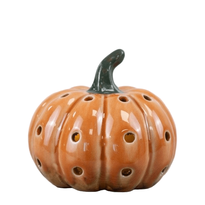 Pumpkin LED Orange Ornament1 - Duck Barn Interiors