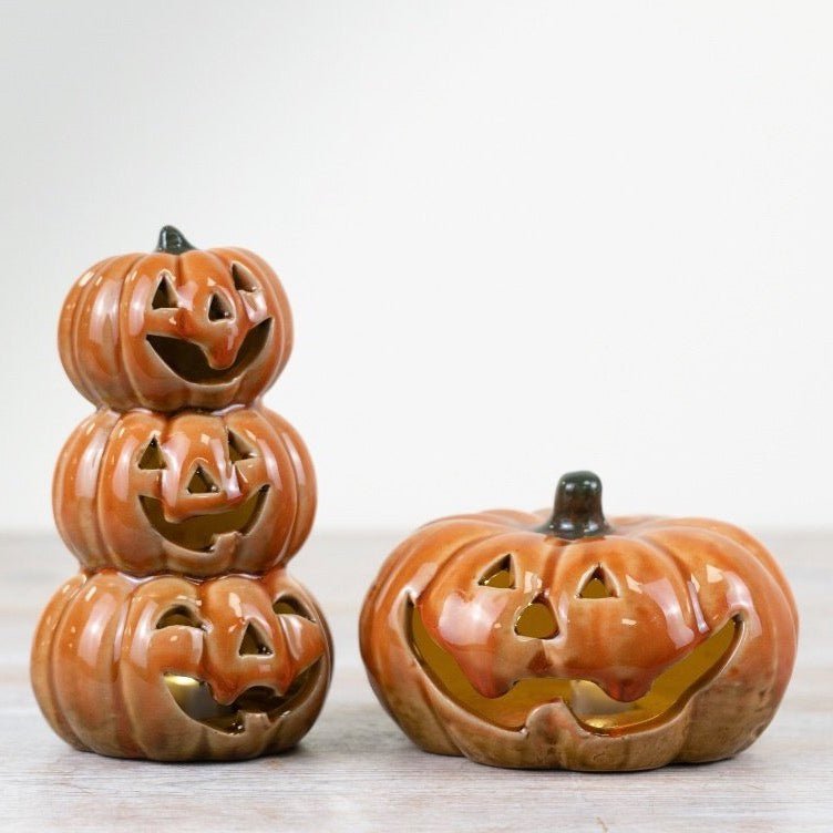 Pumpkin Stack LED Ornament4 - Duck Barn Interiors