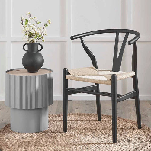 Quinn Wishbone Dining Chairs - Black Beech