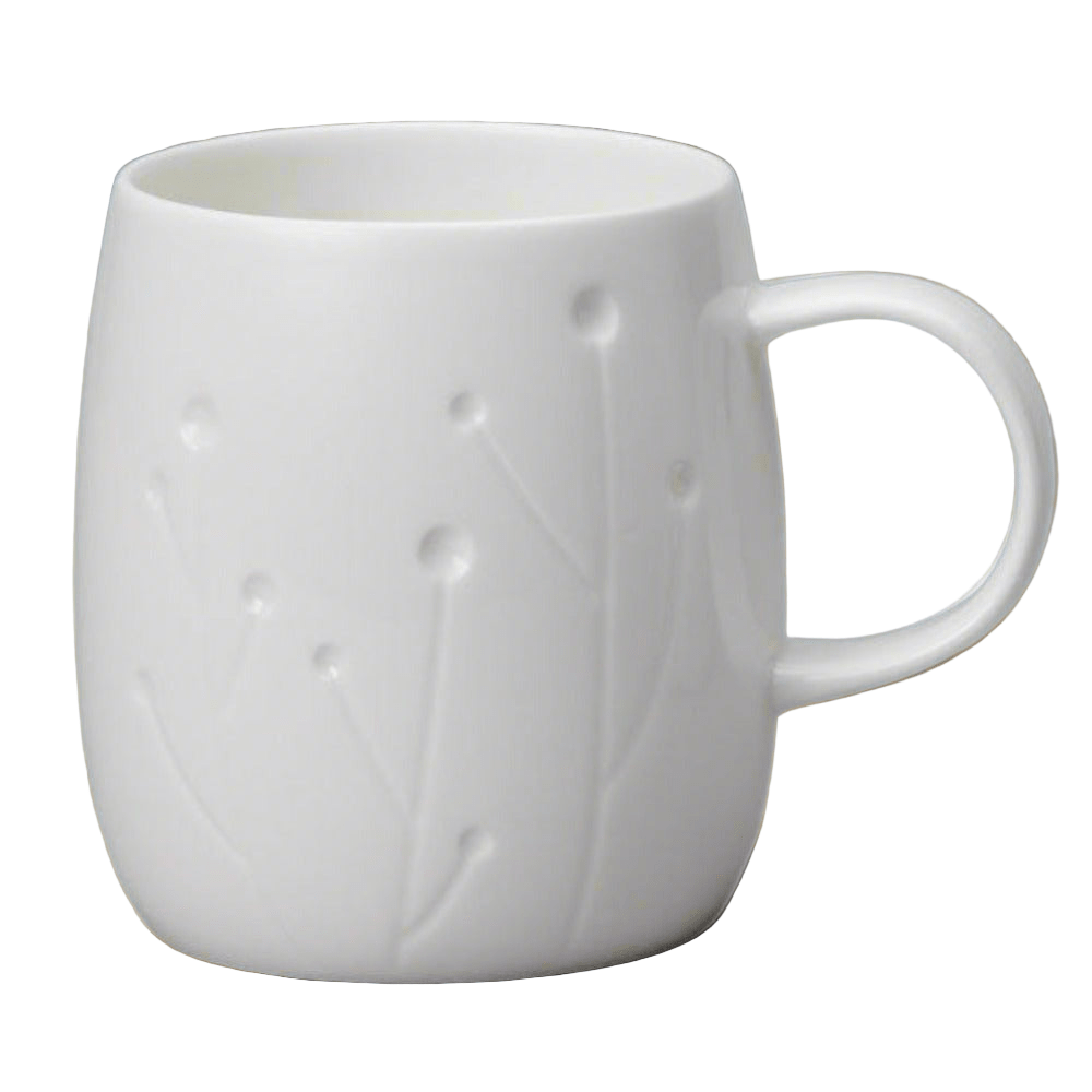 Quinto White Bone China Mug - Cotton1 - Duck Barn Interiors
