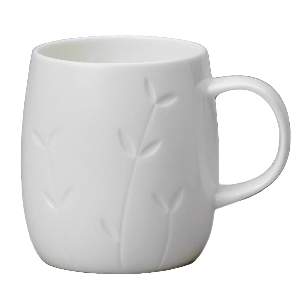 Quinto White Bone China Mug - Sapling1 - Duck Barn Interiors