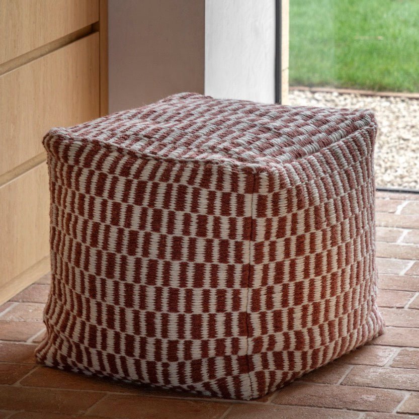 Rauma Square Pouffe - Nutmeg1 - Duck Barn Interiors