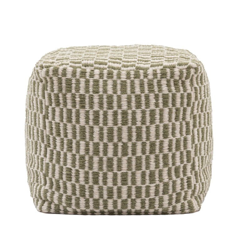 Rauma Square Pouffe - Olive5 - Duck Barn Interiors