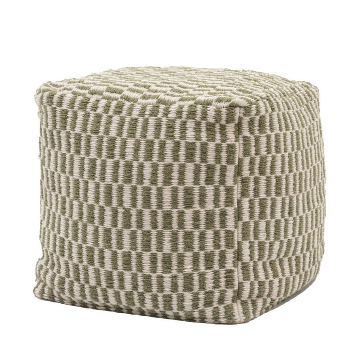 Rauma Square Pouffe - Olive3 - Duck Barn Interiors