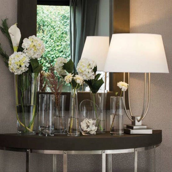 Regents Park Satin Nickel Finish Table Lamp4 - Duck Barn Interiors