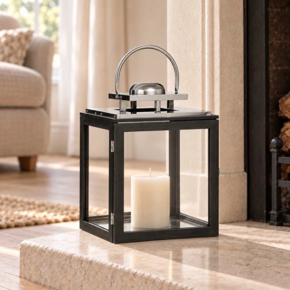 Regents Park Stainless Steel Lantern - Small1 - Duck Barn Interiors