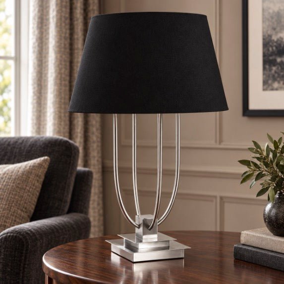 Regents Park Table Lamp - Black Shade1 - Duck Barn Interiors