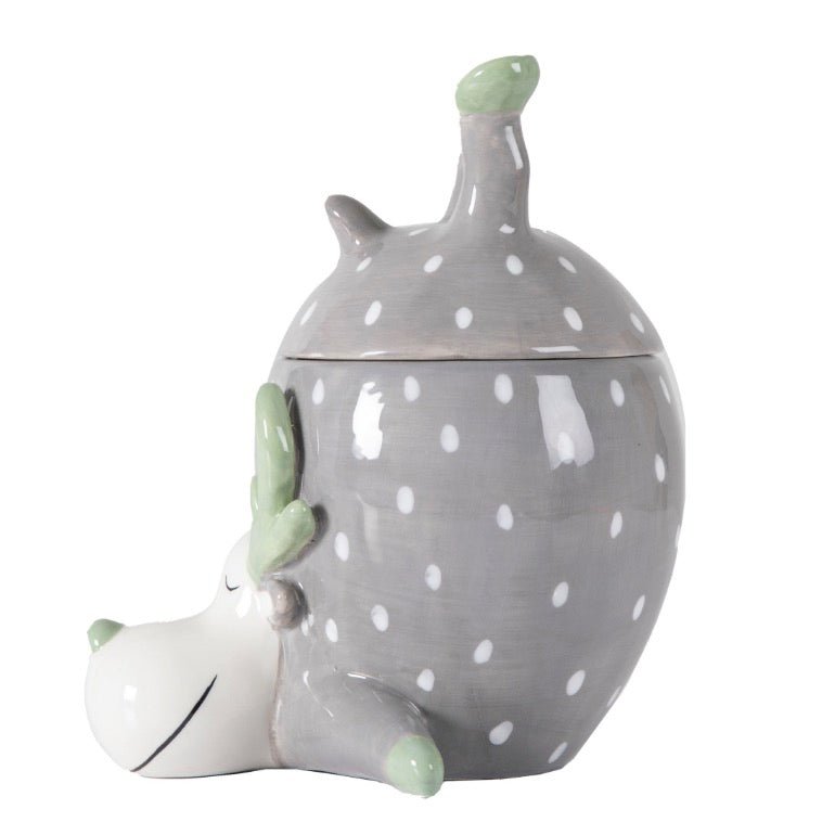 Reindeer Pot with Lid - Grey5 - Duck Barn Interiors