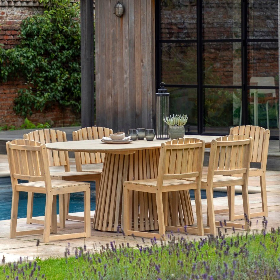 Rialto Oval Dining Table - Seats 64 - Duck Barn Interiors