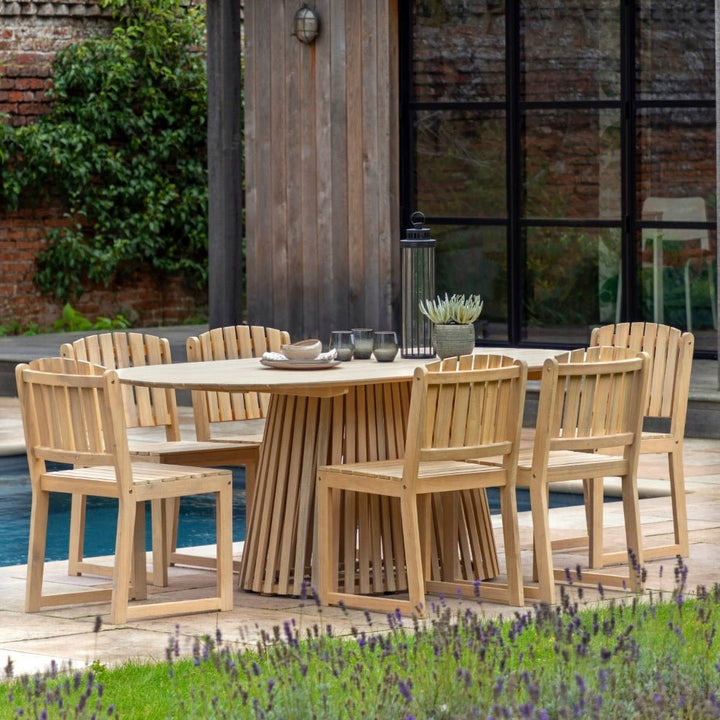 Rialto Oval Dining Table - Seats 64 - Duck Barn Interiors