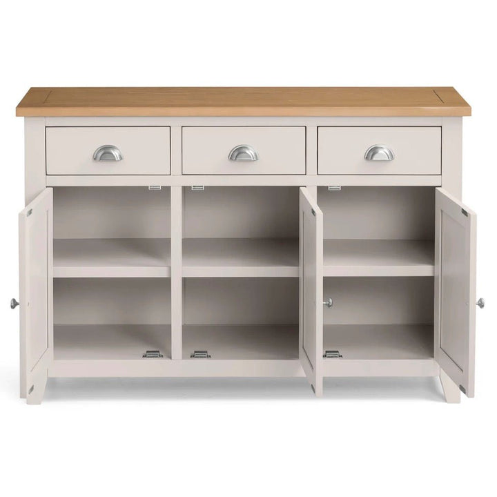 Richmond Elephant Grey 3 Door Sideboard3 - Duck Barn Interiors