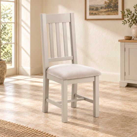 Richmond Elephant Grey Dining Chairs (Pair)1 - Duck Barn Interiors