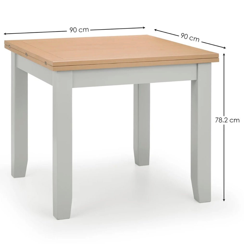 Richmond Elephant Grey Flip Top Dining Table12 - Duck Barn Interiors